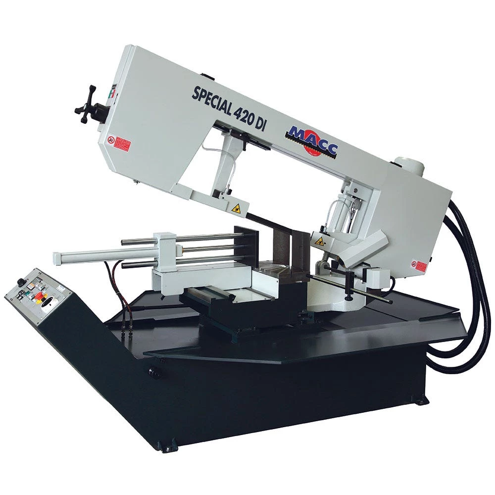 MACC 400mm Swivel Head Dual Mitre Bandsaw Semi Auto MB-420DI-3