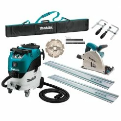 MAKITA 240V Plunge Cut Circular Saw & M-Class Dust Extraction Combo Kit SP6000JT2X-VC42MX2