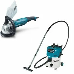 MAKITA 125mm Concrete Planer & 240V M-Class Dust Extraction Combo Kit PC5000C-VC30MX1