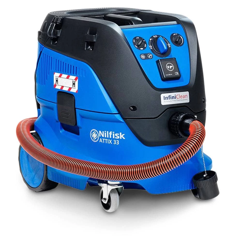 NILFISK 240V 30L ATTIX 33 H-Class Vacuum Extractor W. DOP Testing Certificate 107419604DOP